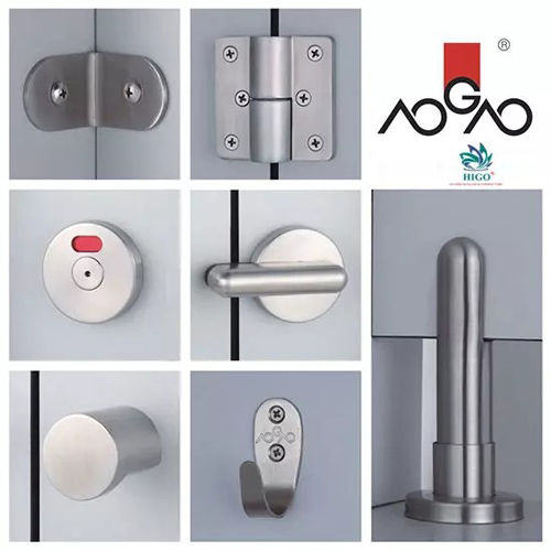 Bộ phụ kiện vách ngăn vệ sinh Aogao series 30